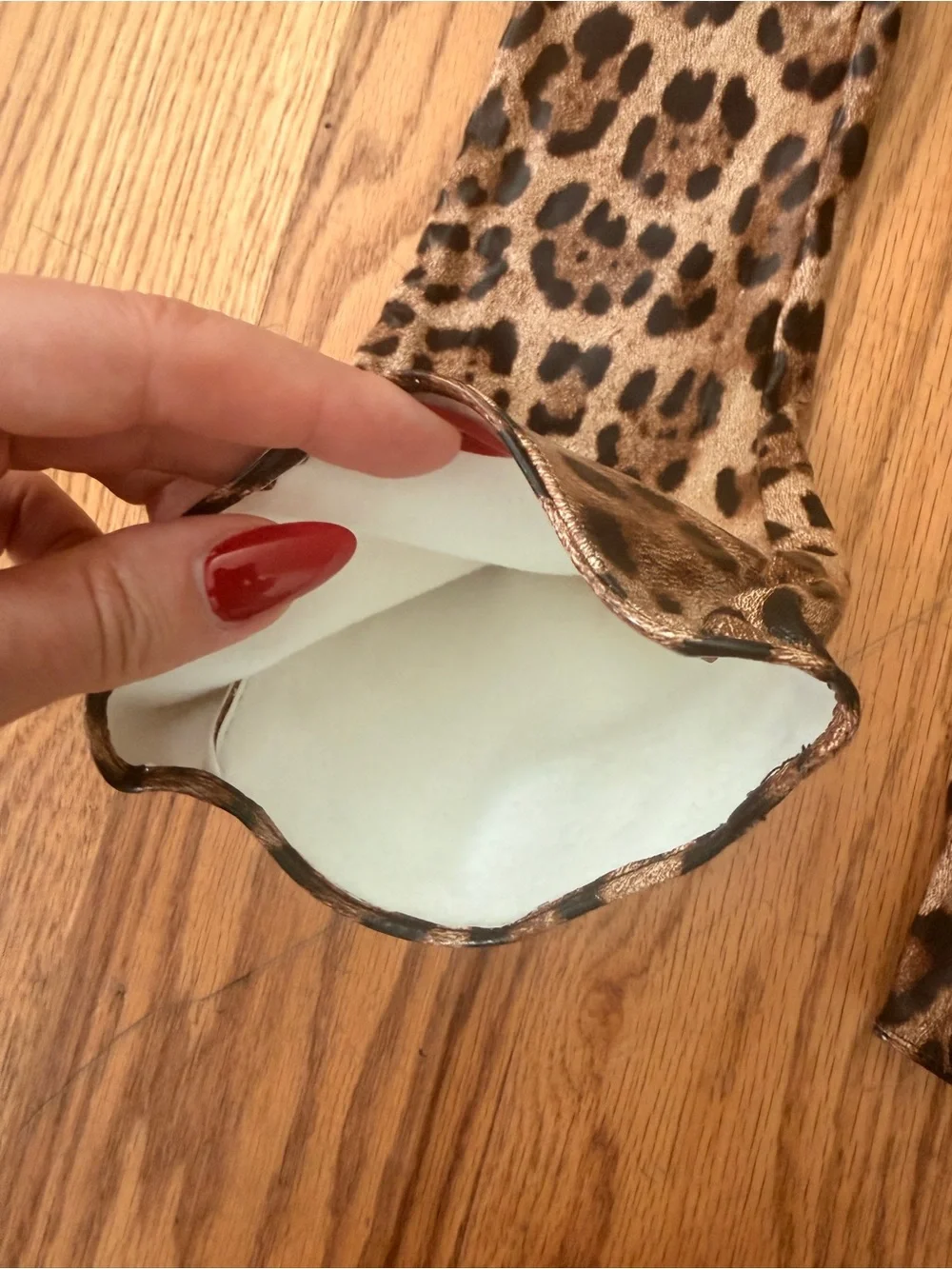 Leopard Print Long Gloves - Brown & Black